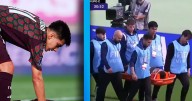 VIDEO: Jugador de México sale en camilla tras un fuerte impacto en la cabeza y pierde el conocimiento
