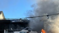 Fire in Lynn, Mass. on Hood Street