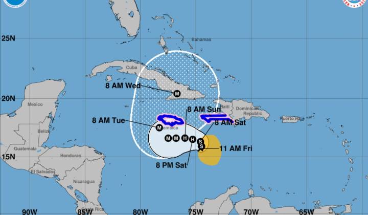 Tropical Storm Melissa forecast to rapidly intensify into monster hurricane in Caribbean