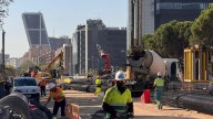 El soterramiento de Castellana acelera con la colocación de 30 pilotes diarios y el fin de los trabajos nocturnos