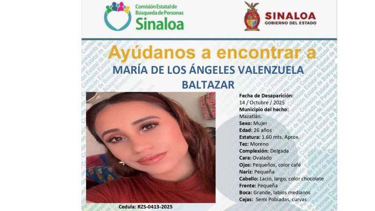 Cumple rastreadora mazatleca cinco días desaparecida
