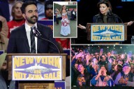 Hecklers taunt Gov. Hochul with 'Tax the Rich' chant at Zohran Mamdani's NYC rally featuring AOC and Sanders