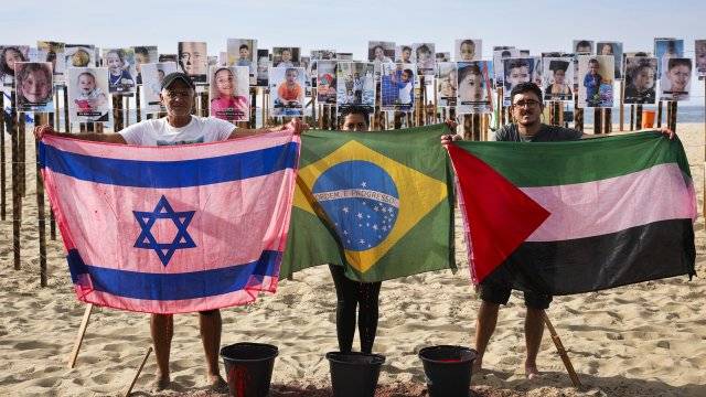 "Rostros de la guerra": homenaje en Río de Janeiro a los niños muertos en Gaza e Israel