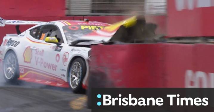 Brodie Kostecki finds the wall at Gold Coast 500