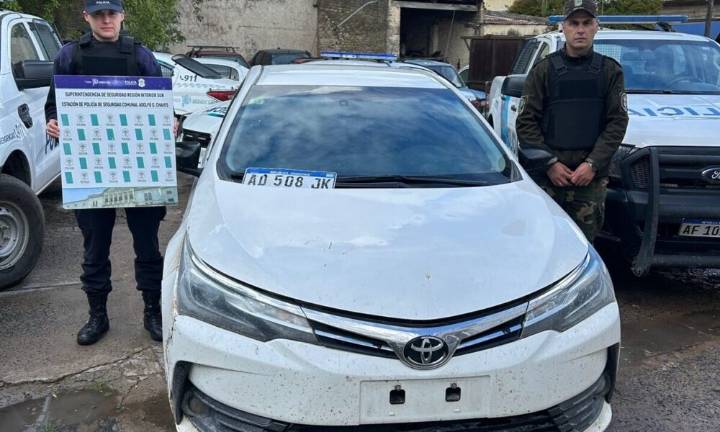 Gonzales Chaves: intentó escapar en un auto robado y fue interceptado en la Ruta 3