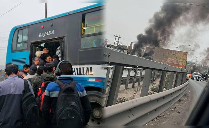 Caos en paraderos y vías bloqueadas: así amaneció Lima con el paro de transportistas
