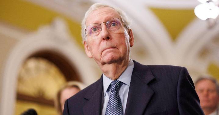 Mitch McConnell Collapses Inside Senate Office Building In Horror Video