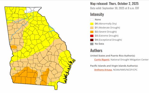Most Of White County Under Abnormally Dry Conditions