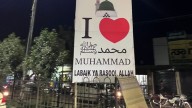 Controversial banner springs up in Aland, removed later
