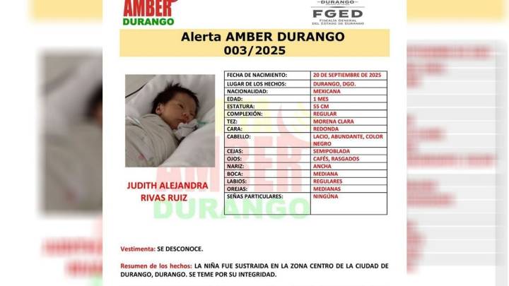 Mujer roba a bebé recién nacida del Hospital Materno Infantil de Durango