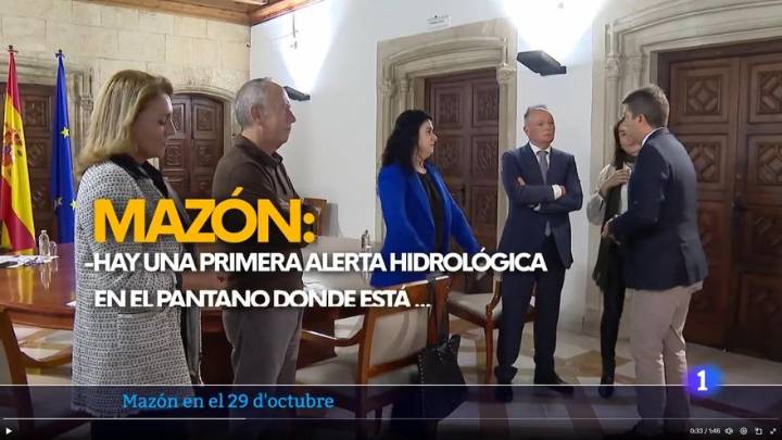 Un nuevo vídeo muestra que Mazón conocía las alertas hidrológicas a las 13.45 horas del 29