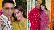 Ananya Panday Stuns In Mom's Suit For Karan Johar's Diwali Bash, Reunites With Call Me Bae Gang