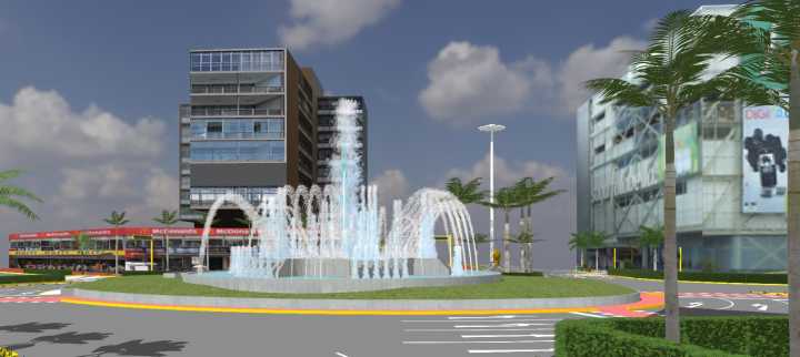 Miraflores moderniza pileta del óvalo central tras 15 años de abandono