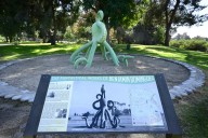 Have you seen the whimsical sea sculptures at Whittier Narrows park? LA County archivists want to know