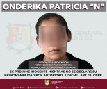 ONDERIKA PATRICIA “N” FUE APREHENDIDA EN TEPIC POR LA AIC