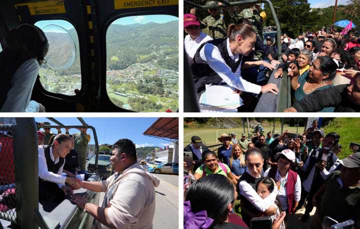 Sheinbaum reconoce “desesperación” tras inundaciones que suman 64 muertos en México