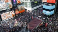 NYPD estimates more than one hundred thousand protesters flood NYC streets for 'No Kings' march