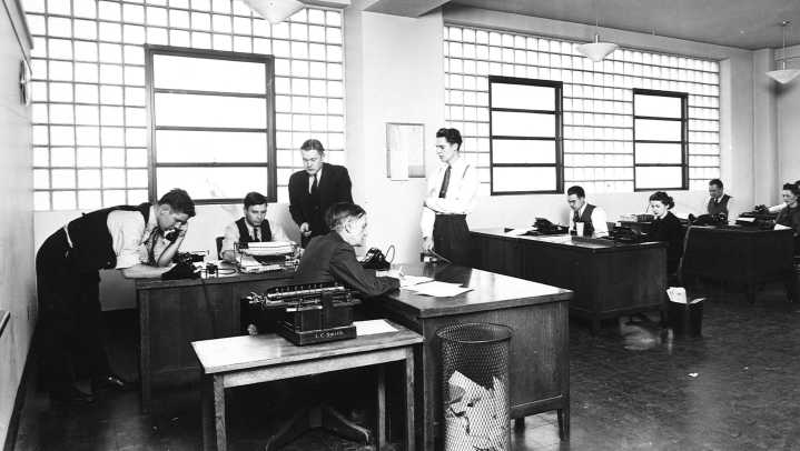 Photos: Asheville Citizen Times newsroom from the 1930s…