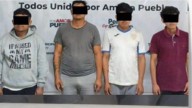 Policía Municipal de Tehuacán detiene a cuatro presuntos integrantes de “Los Chuky” con 56 dosis de droga