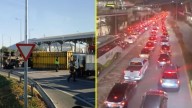 Volcamiento de camión generó gran caos en salida de Aeropuerto de Santiago: Situación ya fue regularizada