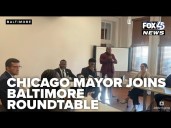 Chicago mayor joins Baltimore roundtable on community violence intervention efforts
