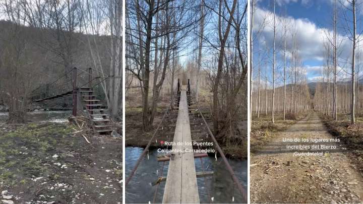 La ruta colgante de El Bierzo que TikTok convirtió en viral en toda España