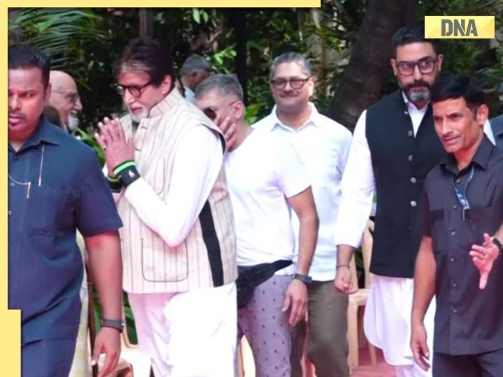Piyush Pandey Funeral: Amitabh Bachchan, Abhishek Bachchan pay condolences with