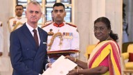 The President of India, Droupadi Murmu accepted credentials by the Christopher Cooter, High Commissioner of Canada