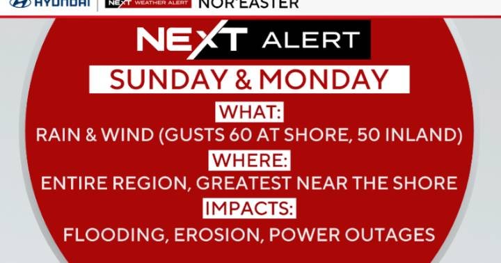 Nor'easter to bring coastal flooding, strong winds to Philadelphia area, Jersey Shore. Here's the forecast.