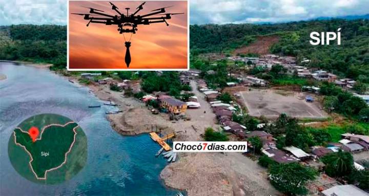 Base militar de Sipí fue atacada por el ELN con drones explosivos