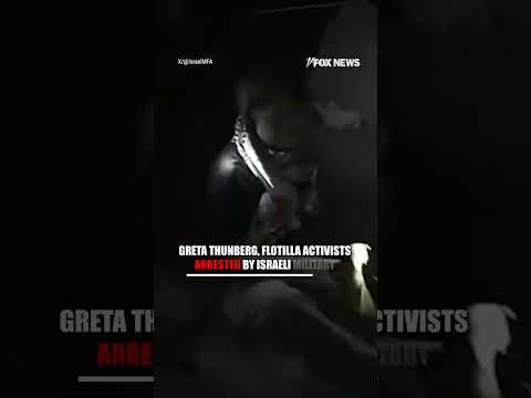 FLOTILLA FIASCO: Greta Thunberg among 500 anti-Israel activists arrested #shorts #gaza #thunberg