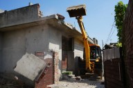 Drug-smuggling couple's illegal house on panchayat land demolished in Sultanpur Lodhi area