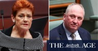 Pauline Hanson and Barnaby Joyce: One Nation leader dismisses claims former Nationals leader about to take over party
