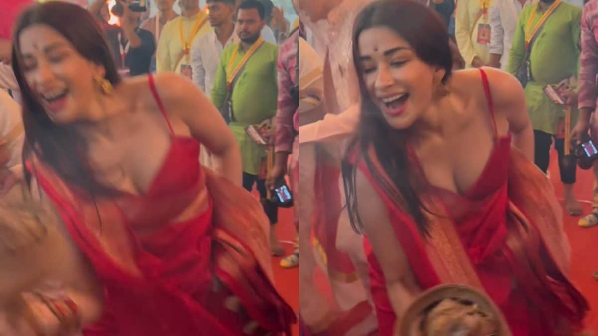Nyra Banerjee Trolled For Saree And Blouse Choice During Dhunuchi Dance At Durga Puja Pandal