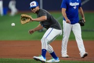 Jays’ Bichette making progress in return from knee injury as World Series approaches
