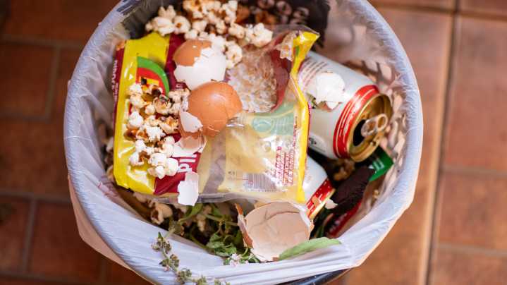 Say Goodbye To That Kitchen Trash Can Eyesore With This Walmart Find