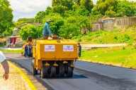 Más de 1.380 toneladas de asfalto para la parroquia Dalla Costa