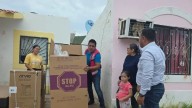 Entregan apoyos a familias afectadas por tormenta Lorena