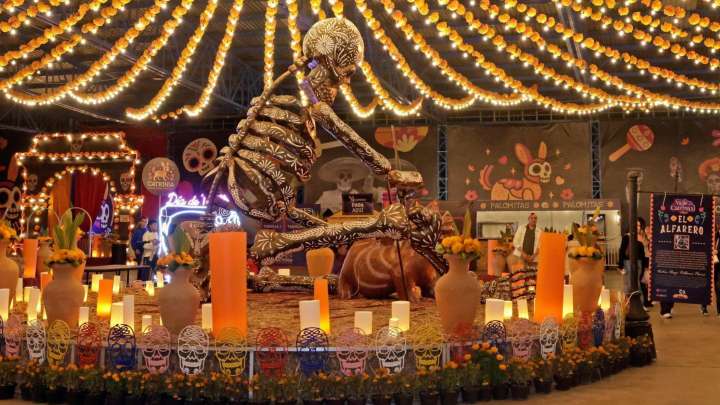 Se Exhiben en Festival en Atlixco, Puebla, las Catrinas Monumentales