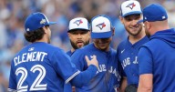 Hat trick: Blue Jays think their 1992 World Series-style caps are a lucky charm