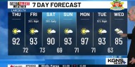 Slight Shower Chance Friday Late Night