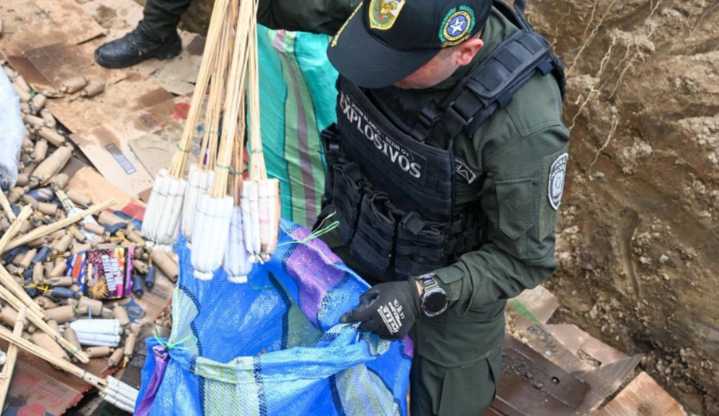 DESTRUYEN 500 KILOS DE PÓLVORA INCAUTADOS EN PASTO