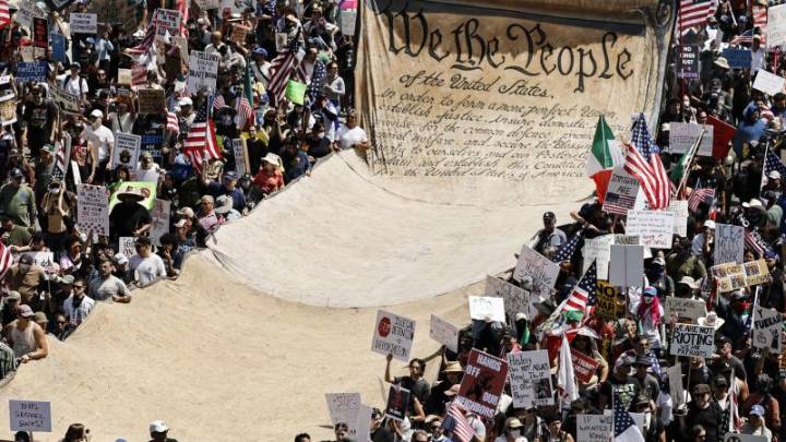 "No Kings": así se vivieron las masivas protestas en Los Ángeles