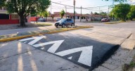 B° San Remo: colocan nuevos reductores de velocidad para proteger a peatones y conductores