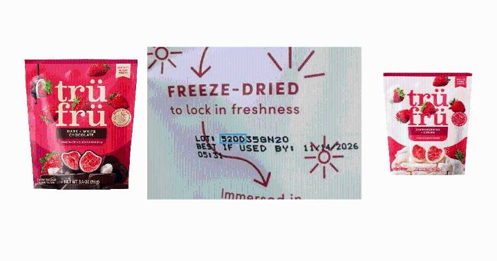Tru Fru Recalls Freeze-Dried Strawberry Snacks Over Possible Metal Contamination