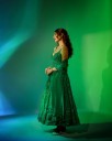 Pics: Wink Beauty Charms in Green Anarkali