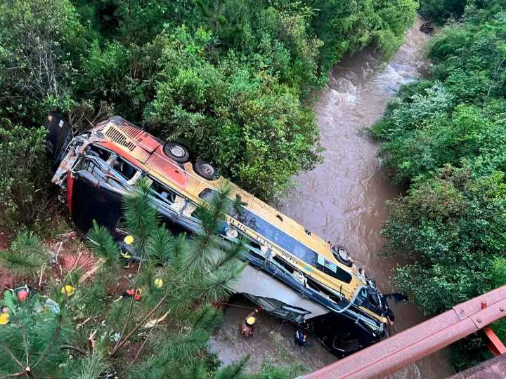 “El auto invadió el carril del colectivo, no frenó ni derrapó, siguió derecho”