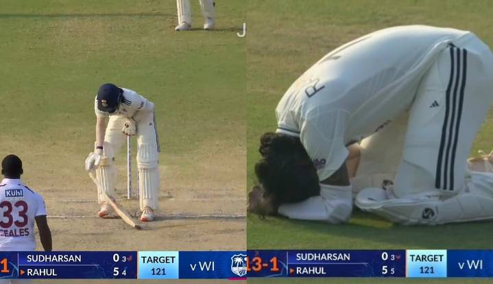 Video: KL Rahul Lets Out A Loud Grunt After Blow To His Groin During Day 4 Of IND vs WI 2nd Test