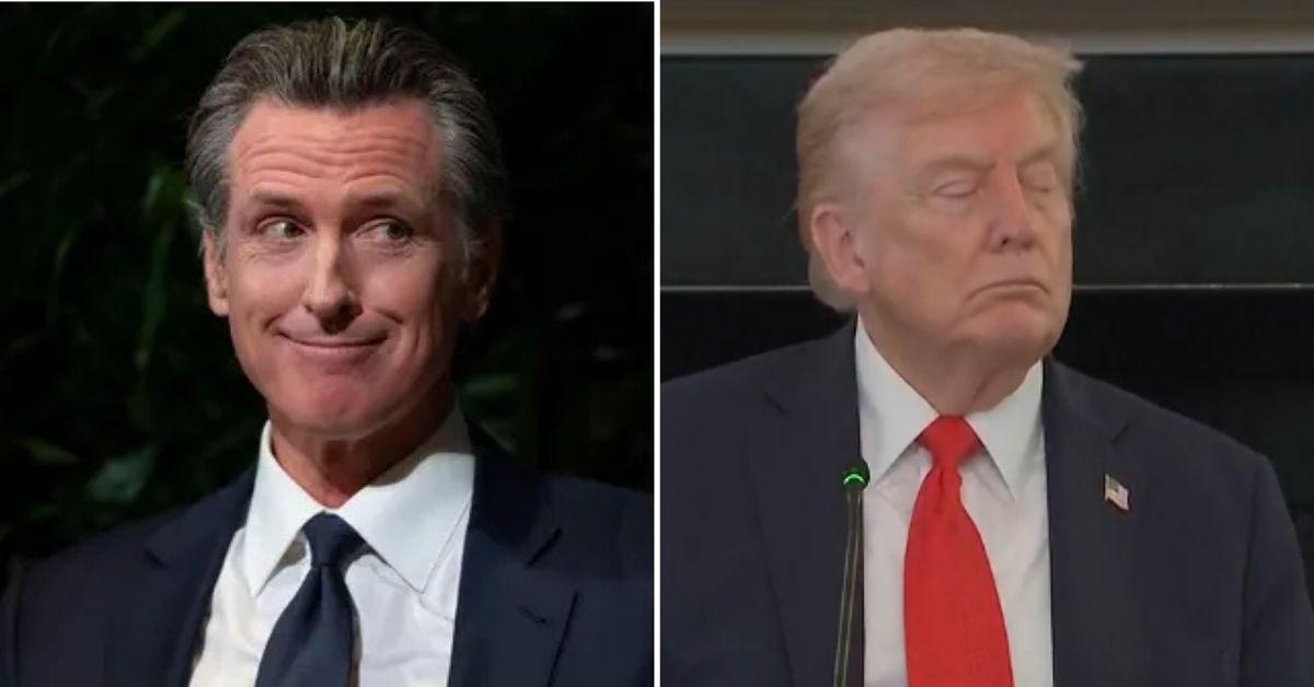 Gavin Newsom Mocks 'Dozy Don' After Trump 'Falls Asleep' During Meeting