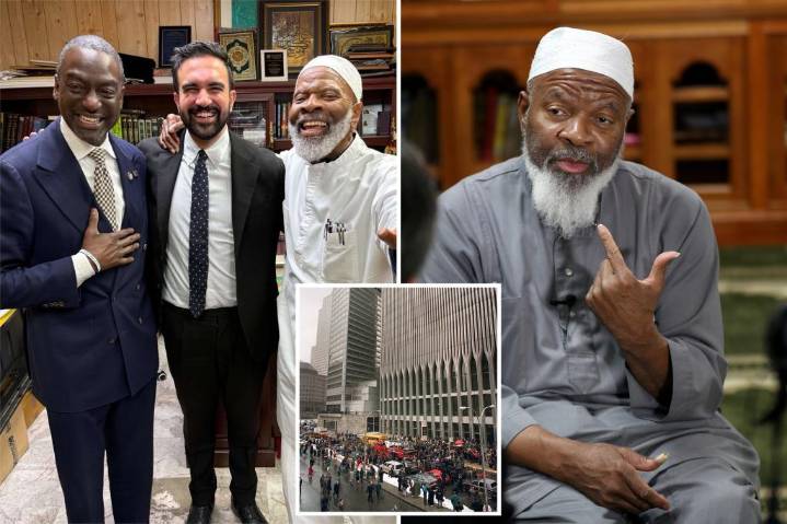 Mamdani appears smiling arm-in-arm with Imam Siraj Wahhaj, '93 WTC bombing co